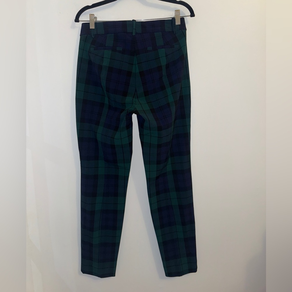 J.Crew Ruby Plaid Dress Pants Size 6 Black Watch Tartan - Picture 6 of 12